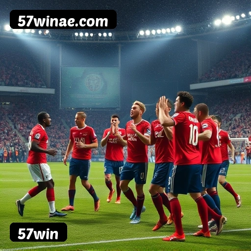 App 57win para iOS e Android — interface mobile, login biométrico e PIX integrado